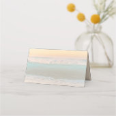 Ocean Sunrise Tented Escort voor Place Cards Plaatskaartje (Achterkant)