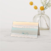 Ocean Sunrise Tented Escort voor Place Cards Plaatskaartje (Voorkant)