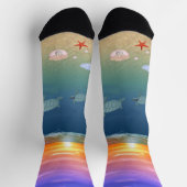 Ocean Sunrise, Turtles & Pearls Sokken (Top)