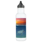 Ocean Sunrise & Turtles Water Bottle Waterfles (Rechts)