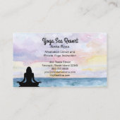 *~* Ocean Sunrise Zee Mindfulness Yoga Resort Visitekaartje (Achterkant)