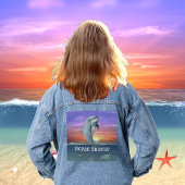 Ocean Sunrise, Zee Schildpadden en Dolfijn Denim Jacket