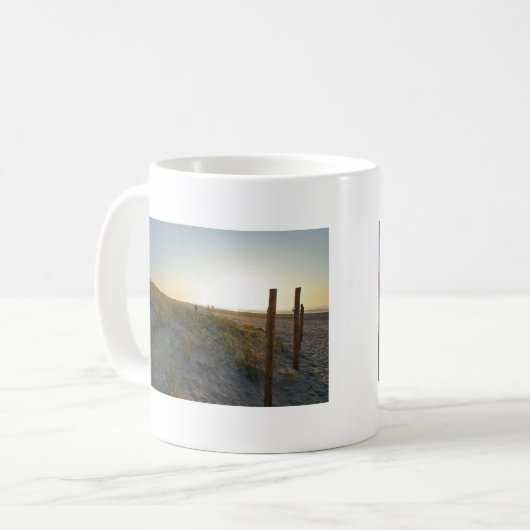 Ocean Sunrse, Dawn Dunes Coffee Mok (Voorkant links)