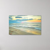 Ocean Sunset 0735 Art Canvas Afdruk (Voorkant)