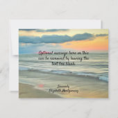 Ocean Sunset 0735 Bedankkaart (Achterkant)