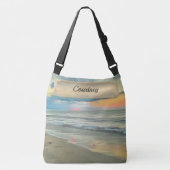 Ocean Sunset 0735 Crossbody Tas (Voorkant)