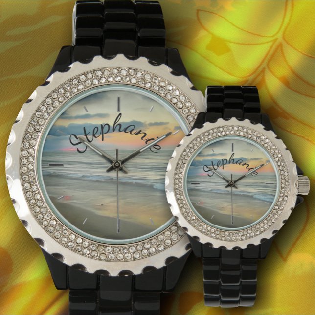 Ocean Sunset 0735 Horloge (Creator heeft geüpload)