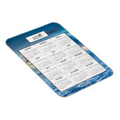 Ocean Sunset 2018 Kalender Magneet (Rechterzijde)