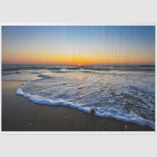 Ocean Sunset 4, 20x30, depotpapier Tissuepapier (Voorkant)