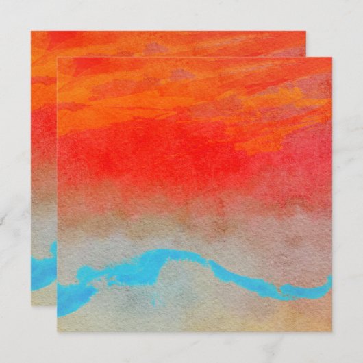 Ocean Sunset Abstract (Voorkant / Achterkant)