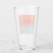 Ocean Sunset Abstract Glas (Achterkant)