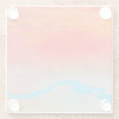 Ocean Sunset Abstract Glazen Onderzetter (Achterkant)