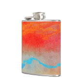 Ocean Sunset Abstract Heupfles (Links)