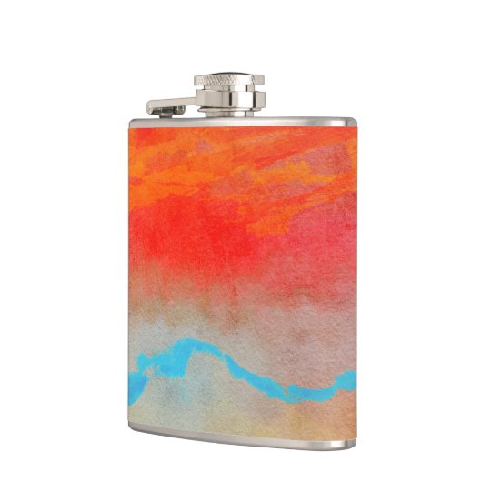 Ocean Sunset Abstract Heupfles (Links)