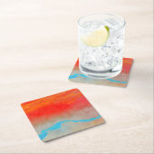 Ocean Sunset Abstract Kartonnen Onderzetters (Insitu)