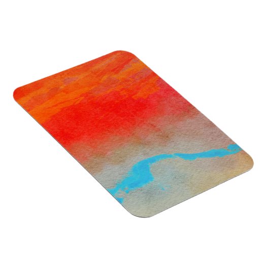Ocean Sunset Abstract Magneet (Rechterzijde)