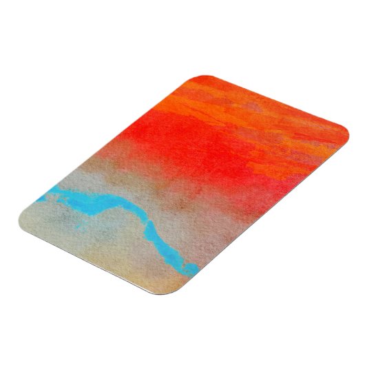 Ocean Sunset Abstract Magneet (Linkerzijde)