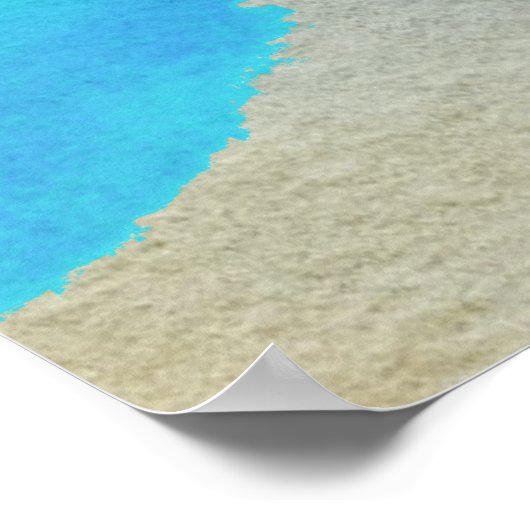 Ocean Sunset Abstract Poster (Hoek)