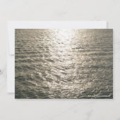 Ocean Sunset Afstuderen Invitation Kaart (Achterkant)