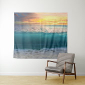 Ocean Sunset Beach Foto 193 Wandkleed (In Situ (horizontaal))