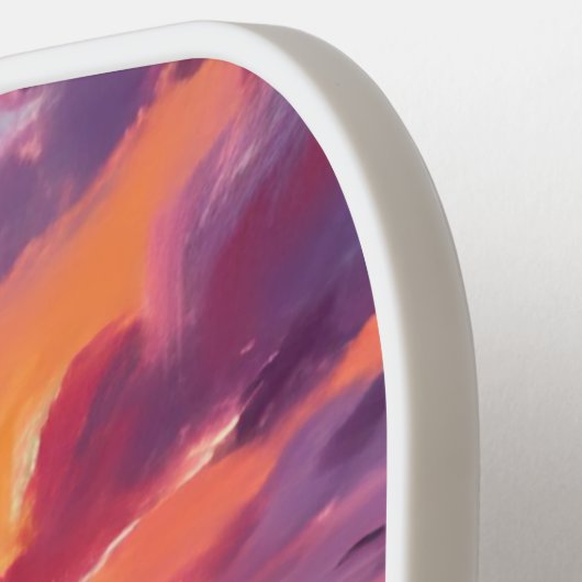 Ocean Sunset Beach Waves Waterverf Pickleball Paddle (Links Detail)