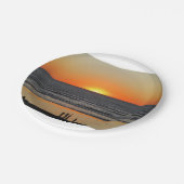 Ocean Sunset bij het strand Art Photo Paper Bord (Gekanteld)