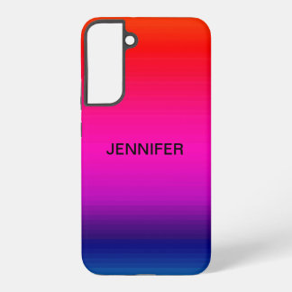 Ocean Sunset Blue Paarse Red Art Blend Naam toevoe Samsung Galaxy Hoesje