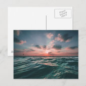 Ocean Sunset briefkaart (Voorkant / Achterkant)