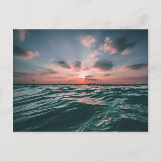 Ocean Sunset briefkaart (Voorkant)
