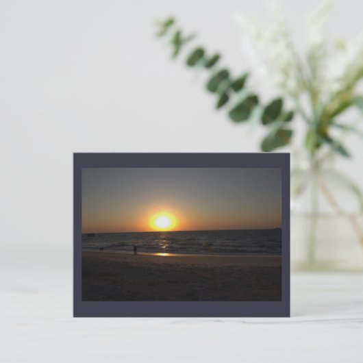 Ocean Sunset Briefkaart (Staand voorkant)