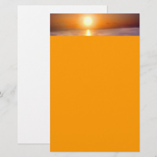 Ocean Sunset Briefpapier (Voorkant / Achterkant)