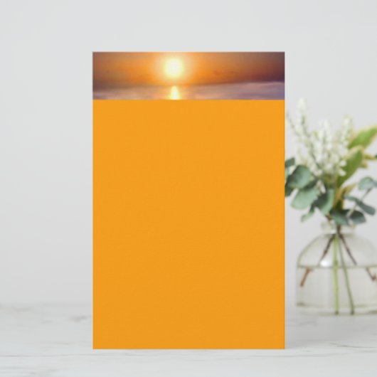 Ocean Sunset Briefpapier (Staand voorkant)