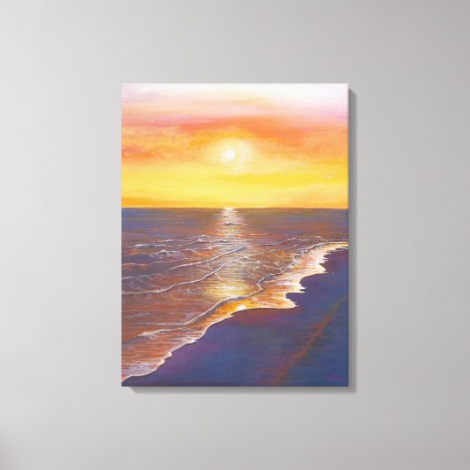 Ocean Sunset Canvas Afdruk (Voorkant)