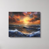 Ocean Sunset Canvas Art Afdruk (Voorkant)