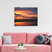 Ocean Sunset Canvas Print (Insitu (Woonkamer))