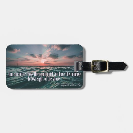 Ocean Sunset Custom bagagelabel (Voorkant horizontaal)