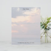 Ocean Sunset Custom Briefhoofd (Staand voorkant)