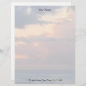 Ocean Sunset Custom Briefhoofd (Voorkant / Achterkant)