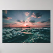 Ocean Sunset Custom poster (Voorkant)