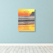 Ocean Sunset "Doe het hoe dan ook" Canvas Afdruk (Insitu (Houten vloer))