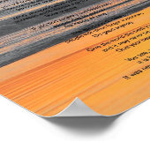 Ocean Sunset "Doe het hoe dan ook" Poster (Hoek)