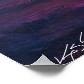 Ocean Sunset Escape - Vibrant Sky with Sailboat Poster (Hoek)