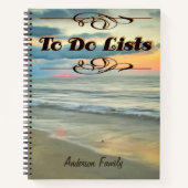 Ocean Sunset Family to do 0735 Notitieboek (Voorkant)