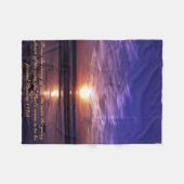 Ocean sunset fleece deken (Voorkant (Horizontaal))