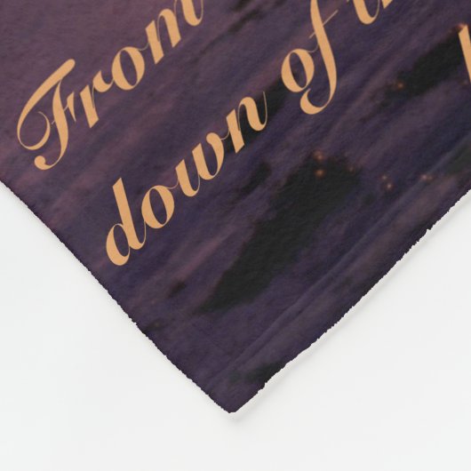 Ocean sunset fleece deken (Hoek)