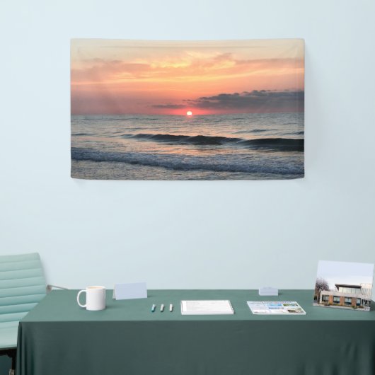 Ocean Sunset Foto Achtergrond of Achtergrond Spandoek (Beurs)