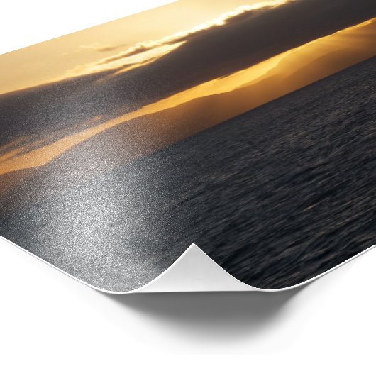 Ocean Sunset Foto Afdruk (Hoek)