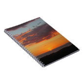 Ocean Sunset Foto Bright Oranje Evening Sky Notitieboek (Rechterzijde)