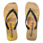Ocean Sunset gepersonaliseerd Teenslippers (Voetbed)