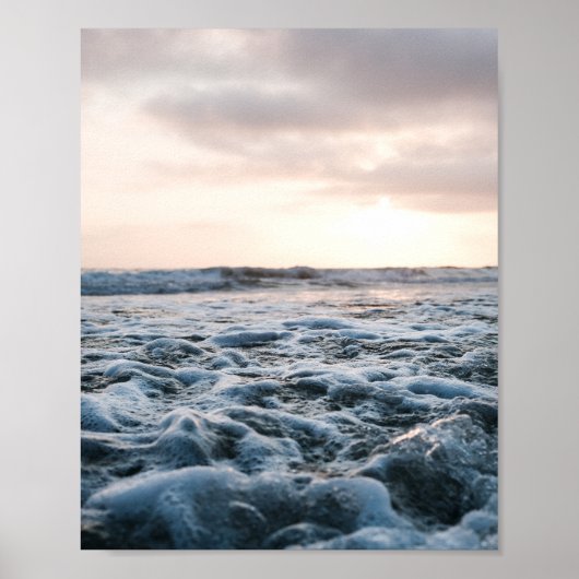 Ocean sunset in Southern California poster print (Voorkant)